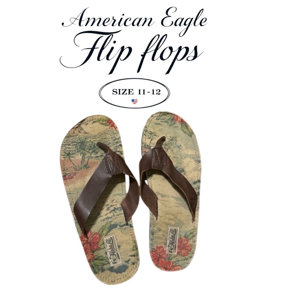 🦅 American Eagle men’s flip flops size 11/12